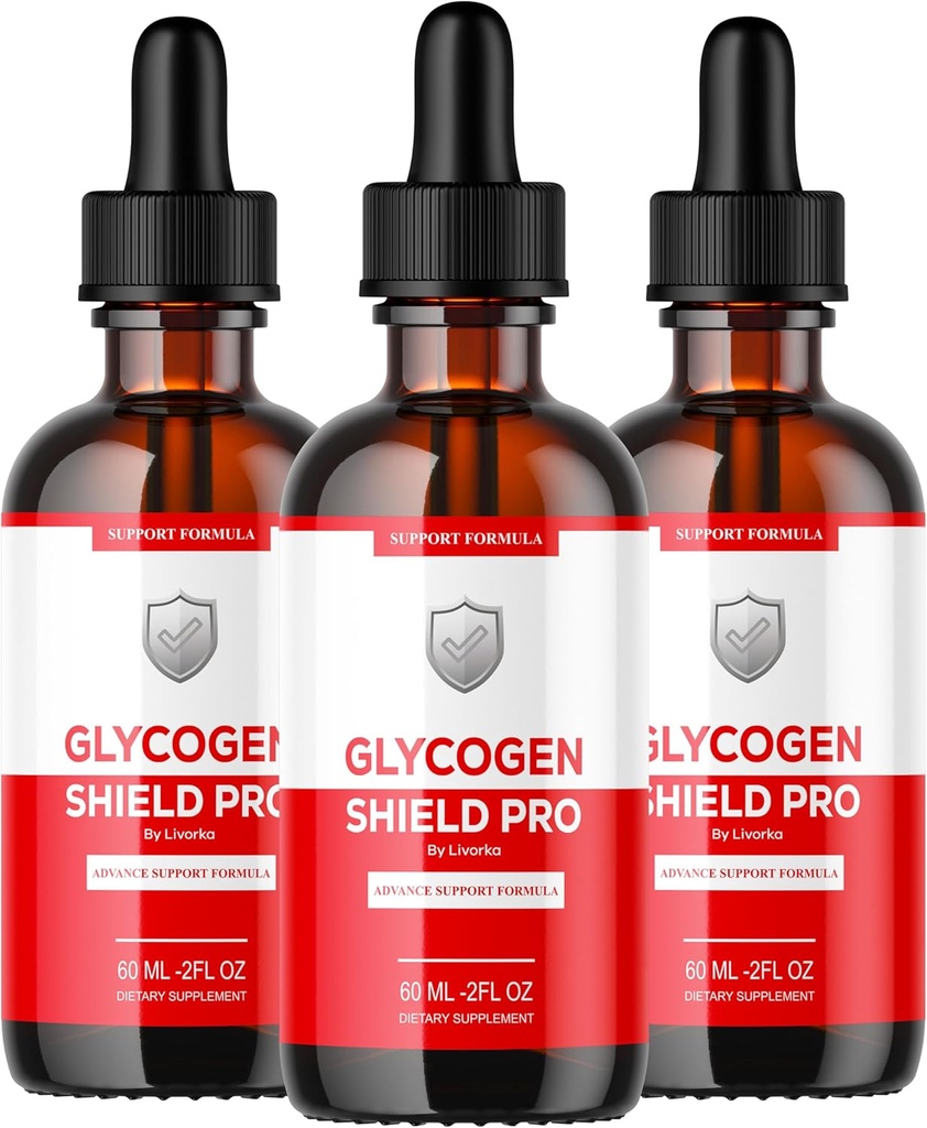 (3 Pack) Glycogen Shield Pro - Glycogen Shield Pro Drops, GlycogenShield Pro Drops, GlycogenShield Pro Support, Glycogen Shield Pro Support, Glycogen Shield Pro Supplement, 3 garrafas por 90 dias