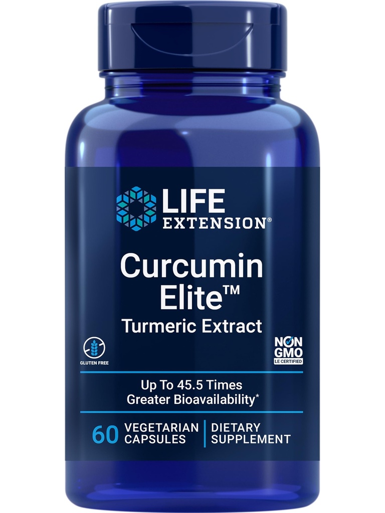 Vida Extensão Curcumin Elite Turmeric Extract, 60 Contagem