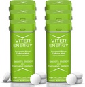 Viter Energy 40mg Caffeine Mints - Açúcar livre, B Vitaminas, Vegan, Boosts rápido energetizado alerta foco, comprimidos nootrópicos cafeínados (Spearmint Flavor, 20pcs, 6 Pack, 120pcs Total)