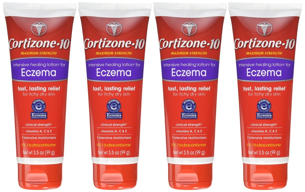 Cortizona 10 Cura Intensiva Eczema Loção 3,5 Oz (4 Embalagem)