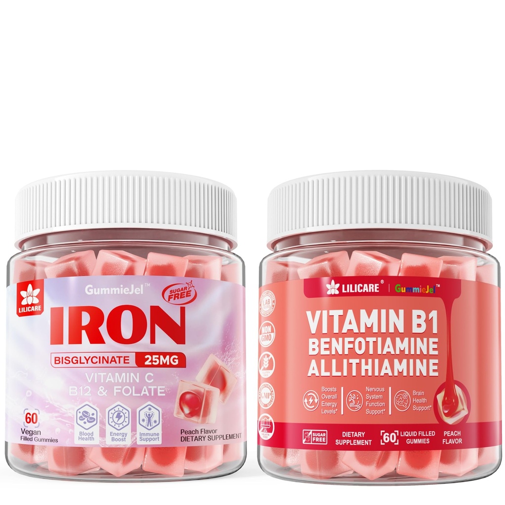 Gummies de ferro Vegan+Vitamina B1 Gummies
