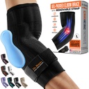 DR. BRACE® Elite Elbow Brace Suporte, manga de compressão de cotovelo respirável com Gel Pad para golfe, cotovelo de tênis e tendonite Tratamento e alívio da dor 2024 (preto, grande)