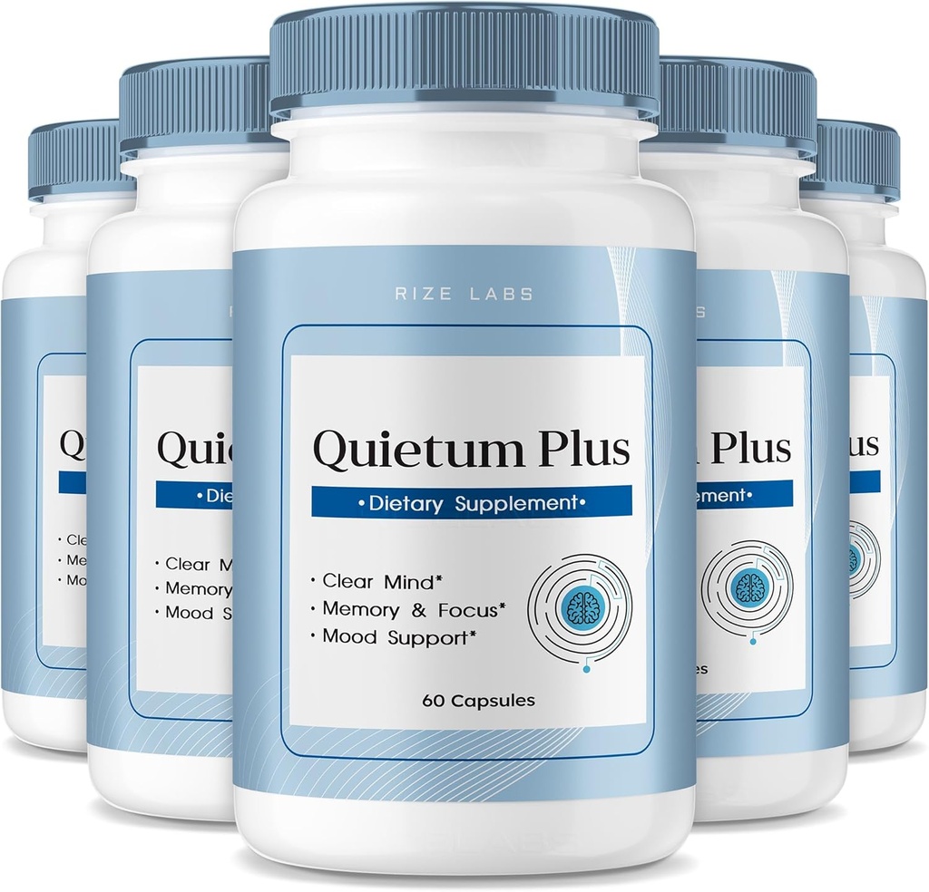 Rize labs - Quietum Plus Tinnitus Relief Cápsulas Suplemento, Fórmula avançada Reduzir o toque do ouvido, comprimidos para apoiar a função auditiva (300 Cápsulas)