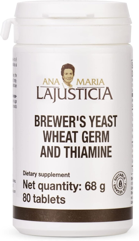 Ana Maria Lajusticia-BREWER's Levedo - Fonte de Vitaminas, Saúde do Coração e Digestão Saudável - 20 Dias Pacote de Tratamento Açúcar Free & Vegan Friendly.