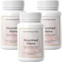 Nutrido Mama Pré-natal Multi Vitamina - Vegan Multivitamin para Pré-concepção, Gravidez, Apoio Pós-parto e Amamentação - Livre de Ferro com Folato Metilado & Alta Dose Colina - 270 Cápsulas