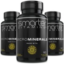 (3 Garrafas) 15mg Glicinato de zinco de Albion® 6 Essential Trace Bisglicinato Mineral, Manganês, Borão, Crómio, Selênio, Molibdênio Suplemento 90 Cápsulas Vegan Baseadas em Planta