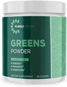 Superalimento em pó com espinafre, Kale & Beet Raiz em pó, Super Verdes diários Suporta Digestivo, Gut Health, Energia, Imunidade, Smoothie Mix com Veggie & Fruit Powder, 60 Servings