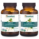Himalaia Organic Ashwagandha, Fornecimento de 120 dias, Suplemento de ervas para alívio de estresse, Suporte Energético, Descanso Ocasional, USDA Organic, Non-GMO, Vegan, Gluten Free, 670 mg, 60 Caplets, 2 Pack