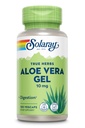SOLARAY Aloe Vera Gel concentrado 200X - Equivalente a 2000mg Gel fresco, Aloe Vera Cápsulas com gengibre, hortelã e salsa, Suporte de bem-estar ervas, Vegan, Não-GMO, 60-Dia Garantia, 100 Servings