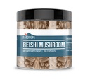 Elementos nascidos da Terra Reishi Mushroom 200 Cápsulas, Puro e não diluído, Sem aditivos