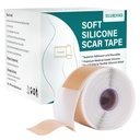 Folhas de cicatriz de silicone (1,6 "x 158" Roll-4M), Fita de cicatriz de silicone para tratamento de remoção de cicatrizes, Tiras de cicatriz de silicone reutilizáveis para C-Seção, Kelóide, Queimar, Acne, Cicatrizes cirúrgicas