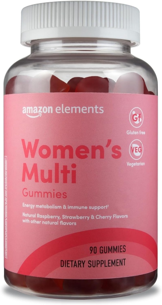 Elementos - Multivitamínicos Orgânicos de Mulheres Adultas, 90 Gummies (30 porções), Vegetariano, Sem Glúten (Anteriormente Revive)
