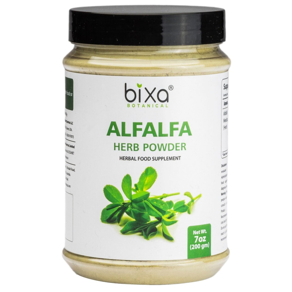 bixa BOTÂNICA Alfalfa em pó Puro (Medicago Sativa) Superalimento