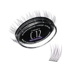 Lashify Curl 12mm Gossamer Extensões de pestanas Refil em Ombre roxo, fácil DIY pestanas falsas para um olhar natural