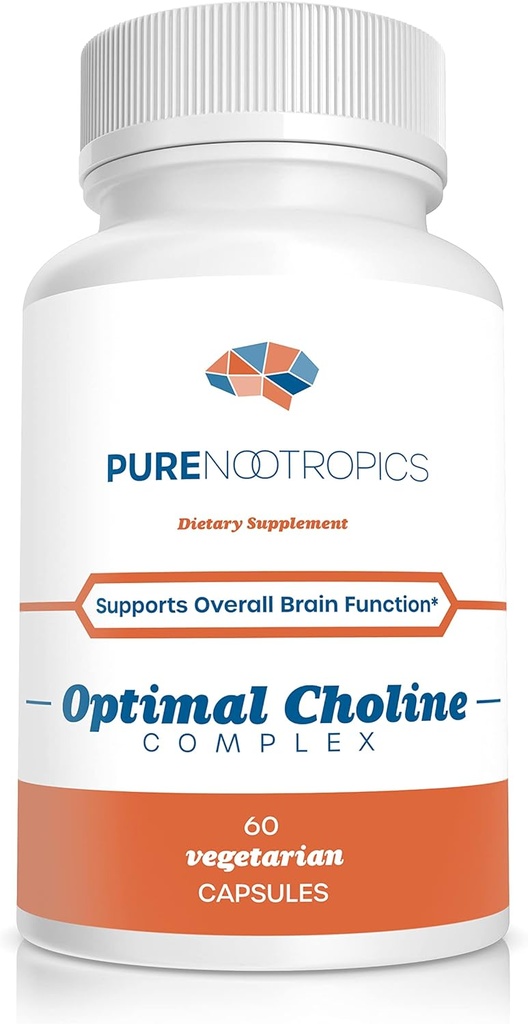 Nootrópicos puros - Complexo Óptico de Colina - Alpha GPC/CDP Mistura de Citicolina - 300 mg Suporte Cognitivo