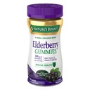 Gummies Elderberry da natureza, suporte imunológico, contém vitamina A, C, D, E e zinco, 40 chicletes