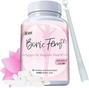 N'Mais ácido bórico Supositórios vaginais - 100% Pure Made in USA - Boricfem Apoio Saúde vaginal (Um) (30 Servindo, Boricfem com Aplicador)