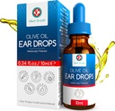 Medi grau Olive Oil Orelha gotas para remoção de cera e orelhas bloqueadas, 10ml - 100% Natural Ear Wax Removal gotas com Pipette Dropper suaviza e remove endurecido Earwax Buildup - Advanced Ear Wax gotas
