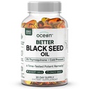 Organics Ocean Better Black Seed Oil Cold Pressed - Puro óleo Nigella Sativa para apoio imunológico - 5% Thymoquinone - Memória, Vitalidade e Saúde Celular