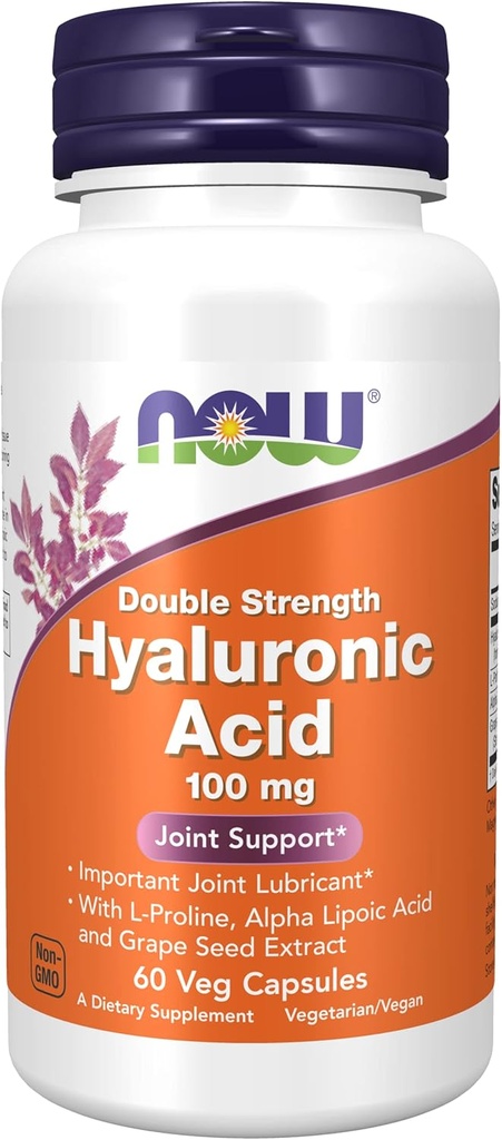 3 Garrafas de Alimentos Agora, Ácido HYALURÔNICO 100MG 2X Plus 60 CAPS