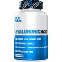 Evluition Vegan Dietary Hyaluronic Acid Supplement Nutrition 200mg Hyaluronic Acid Cápsulas Dry Skin Supplement for Women and Men for Itchy or Damaged Skin - High Potence Biodisponível Fórmula não OGM