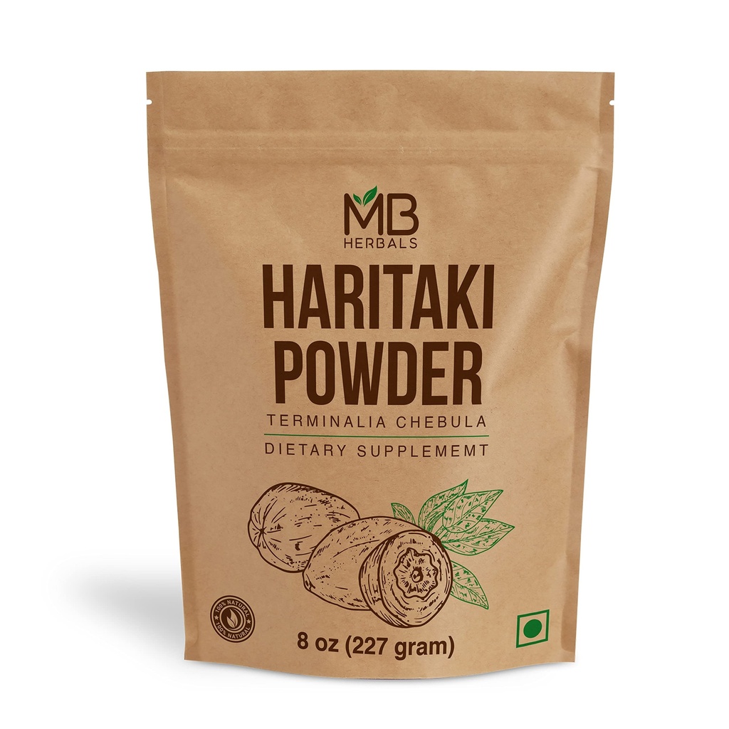 MB Herbals Haritaki Powder 8 oz / 227 Gram / 0,5 lb □ Inknut Powder .