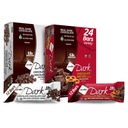 NuGo Dark Variety - Chocolate Pretzel 12 Bares & Chocolate Chocolate Chip 12 Bares, 12g Proteína, Vegan, Sem glúten, Não-GMO, Kosher Pareve, 24 Contagem