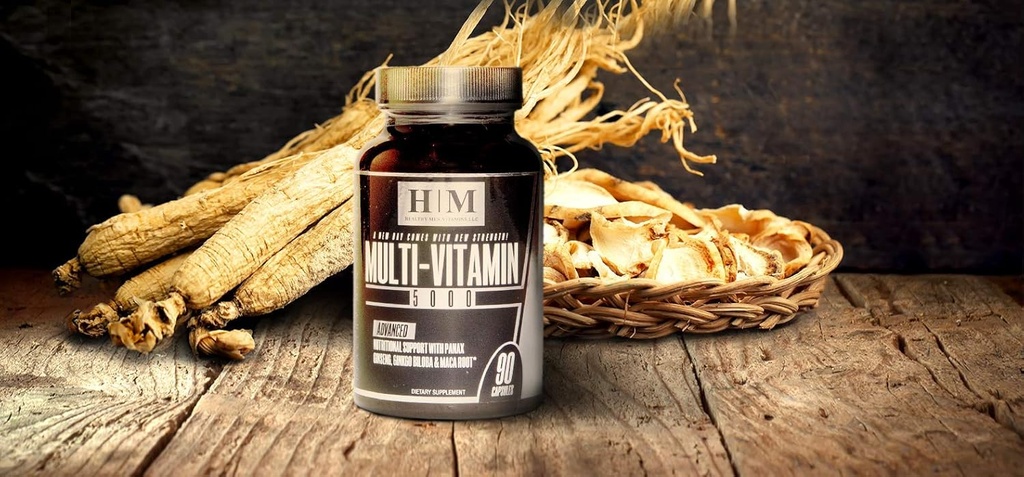 O suplemento multivitamínico mais simples para homens multi-vitamina 5000 Imune Imune apoio à saúde do homem diária aumentar energia, saúde geral vitamina A-K mais 90 cápsulas