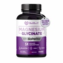 Glicinato de magnésio 400mg - 5X Absorção Mais Alta - Apoio alívio do estresse, sono, saúde óssea - 100% Quelated - Puro suplemento de magnésio - 90 Cápsulas Veggie