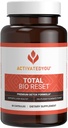 ATIVADO VOCÊ Total Bio Reset- Fórmula Detox para Limpeza e Flushing Sistema Digestivo para Pele Radiante & Energia Mantida w/Clorella, Kiwi Fruit, e Dandelion Root (60 Cápsulas)