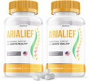 (2 Pack) Cápsulas de Arialief Sciatica - Fórmula Oficial - Arialief Suplemento Vitamina Fórmula de Força Avançada, Cápsulas de Arialief Apoio Nutricional Força máxima Global Bem-estar (120 Cápsulas)