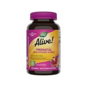 O Caminho da Natureza Vivo! Multivitamina pré-natal, DHA com base em plantas para o desenvolvimento saudável do cérebro do bebê e olho *, vegetariana, laranja e framboesa limonada flavored, 90 chicletes (Packaging May Vary)