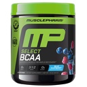 MusclePharm Essentials BCAA em pó, pré e pós de recuperação de exercícios Drink, Suporta recuperação muscular e produção de energia, Suplemento de Aminoácidos Essential, 30 Servings, sabor de framboesa azul