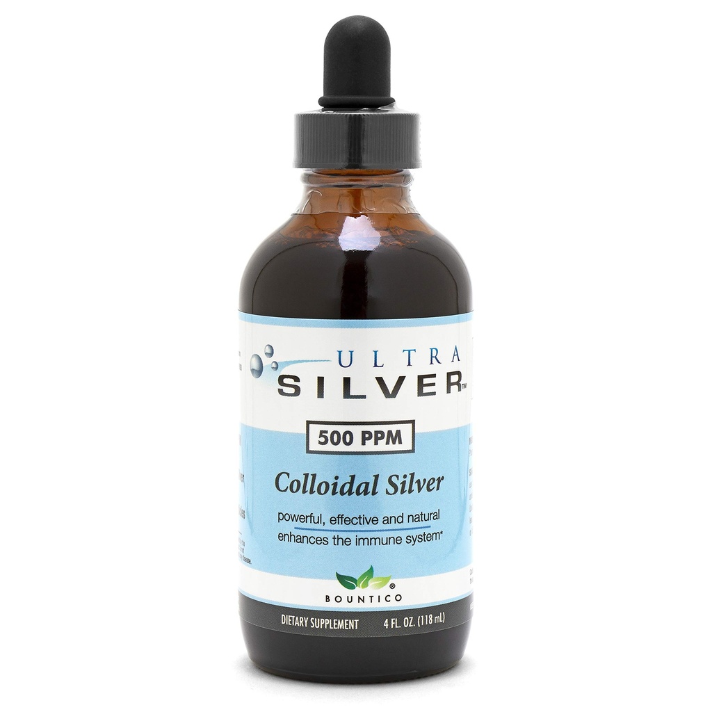 Ultra Silver® Coloidal Silver .. 500 PPM, 4 Oz (118mL) .