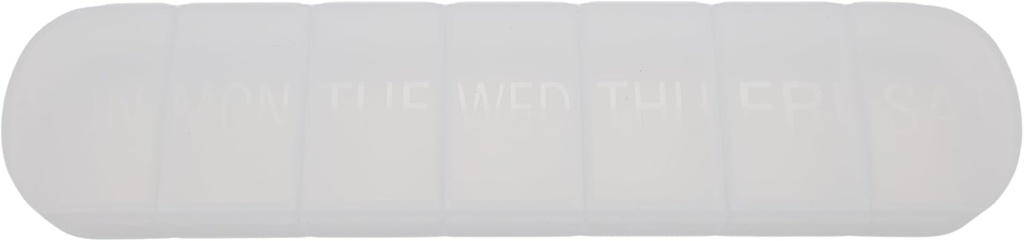 7 dias de comprimido semanal PM Organizador, ShysTech Caixa de comprimidos grande 1 vez um dia para comprimidos / medicamentos / suplementos / vitamina (limpo)