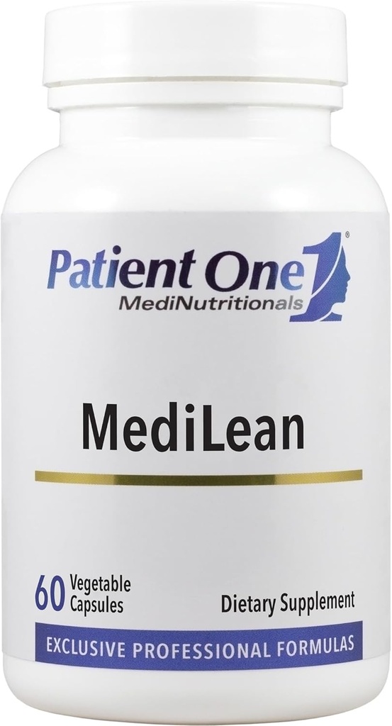 Paciente com um MediLean Suplemento para apoiar a saúde cardíaca e metabólica* com Capsicum, Chromium e mais 60 cápsulas