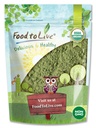 Comida para viver em pó de Alfalfa Orgânico, 1,5 libras - Não-GMO, Seco cru folhas jovens inteiras, Vegan, Ótimo para cozimento, Sucos, Smoothies, Shakes, Chá e Bebidas. Boa fonte de fibra dietética e proteína