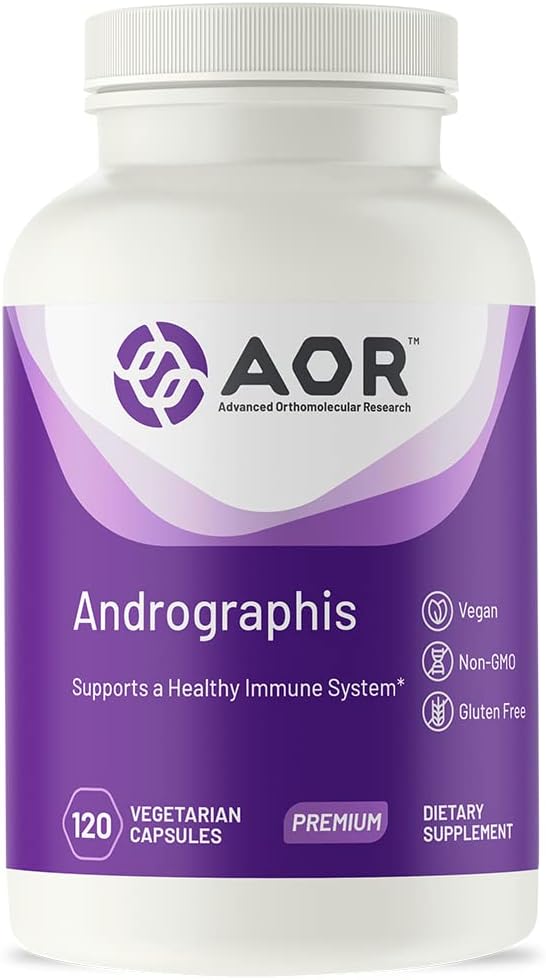 AOR, Andrographis, Suplemento de ervas para suporte imunológico, 120 Cápsulas (120 Servings)
