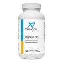 XYMOGEN MedCaps T3 - Fórmula de suporte da tireóide com vitaminas + ervas - Selênio, zinco, vitamina E + C, Ashwagandha, extrato de Guggul e suplemento de iodo (120 cápsulas)