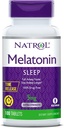 Natrol Time-Release Melatonina 5 mg, Suplemento Alimentar para Sono Descansado *, 100 Comprimidos (Pacote de 2), Fornecimento de 200 dias