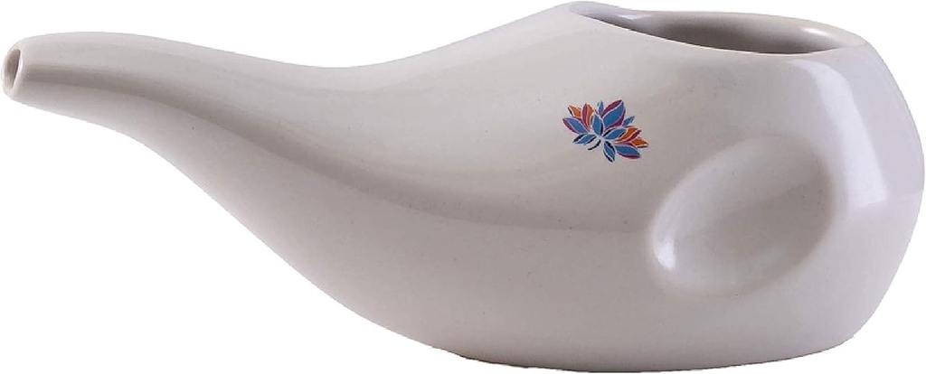 Melhor classificado cerâmica Neti Pot - Design Ergonómico e Hand-Made, Dove Branco