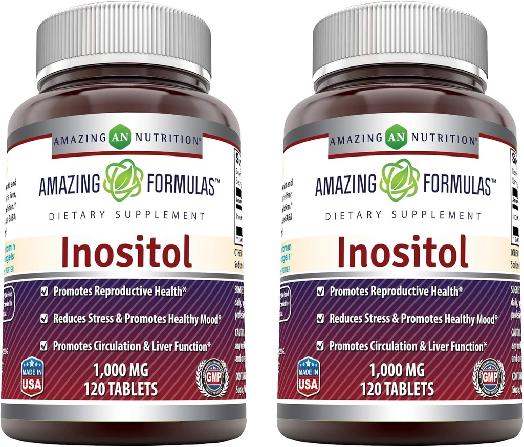 Fórmulas surpreendentes Inositol 1000mg Suplemento
