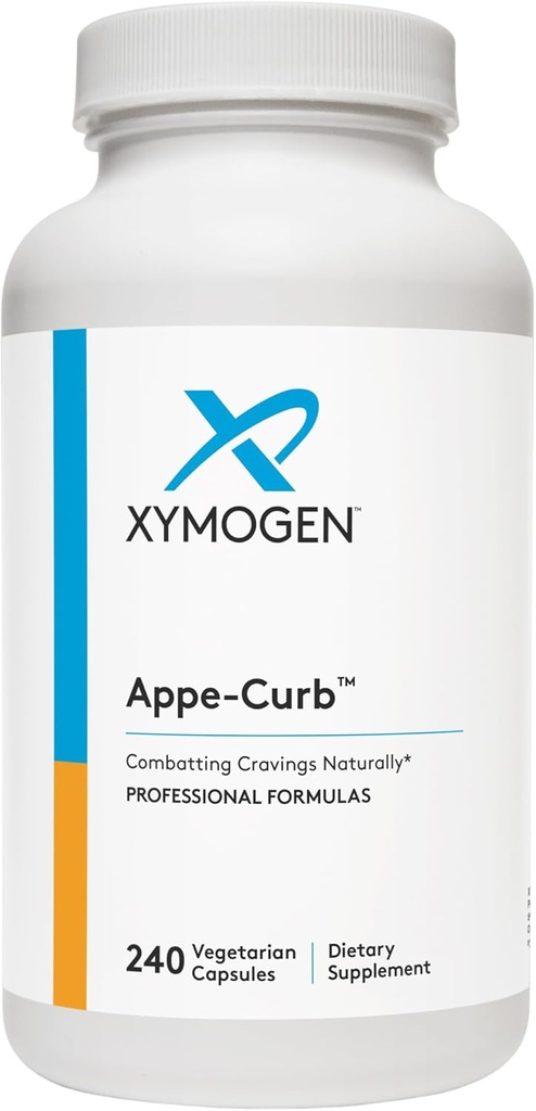 XYMOGEN Ape-Curb - Suporte para ajudar a combater desejos - Crómio, DL-Fenilalanina, L-Glutamina, Vitamina B6 + 5-HTP para o metabolismo saudável, humor e Appetite Suporte (240 cápsulas)