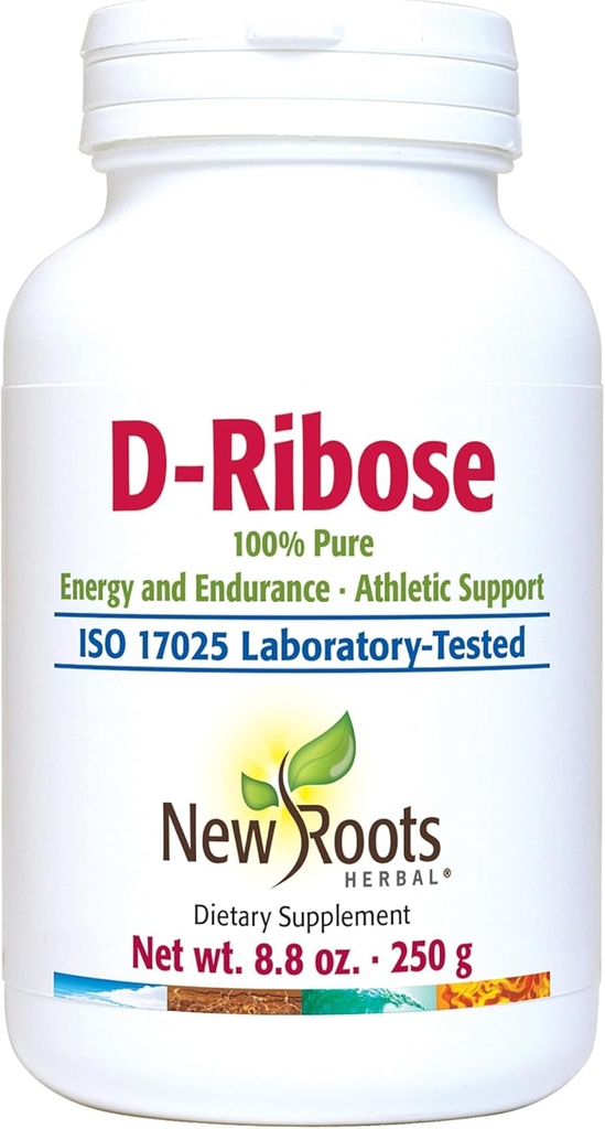 NOVO HERBAL ROOTS - D-Ribose Pó 250g - D Ribose Suplemento - Suporte Atlético