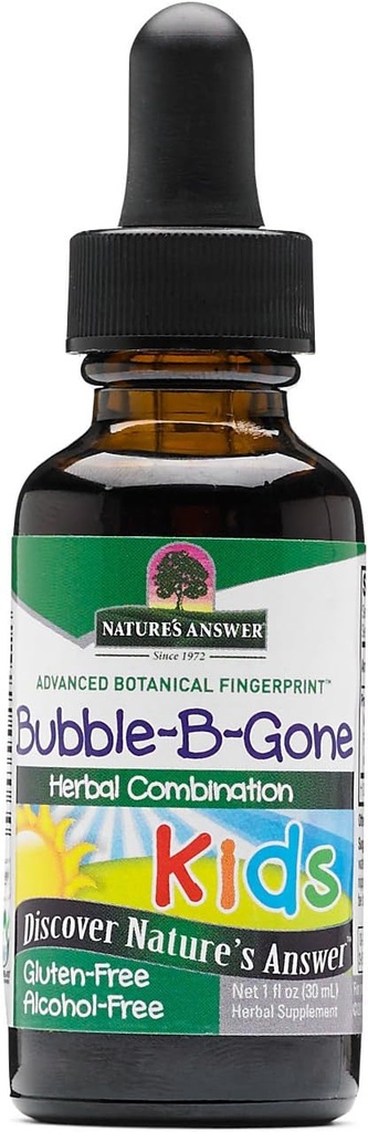Resposta da Natureza - Kid-Bubble-B-Gone, 1 oz Alcohol Free Liquid Colic Gas Alief in Infants and Children