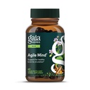 Gaia Herbs Agile Mente - Cérebro & Suporte Cognitivo Suplementos de ervas - com raiz antármica orgânica, Bacopa, Pimenta Negra, e Ginkgo Biloba - 60 Vegan líquido Phyto-Capsules (30-dia de fornecimento)