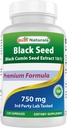 Best Naturals Black Seed (Extrato de Sementes de Cominho Negro 10:1) 750 mg por serviço- 120 cápsulas