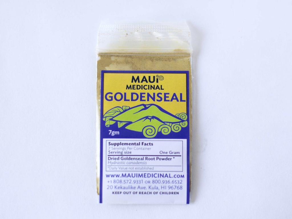 Goldenseal Root Powder 7gm = 1/4 oz. **USA Grown & Packed**