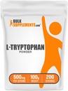 BulkSuplementos.com L-Tryptophan Powder - Suplemento de triptofano, Amino Acid Supplement - Gluten Free, 500mg por serviço, 100g (3,5 oz) (Pacote de 1)
