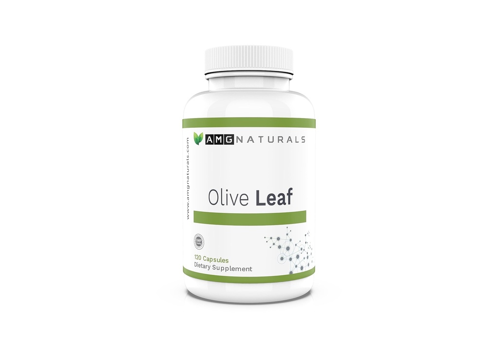 Folha de Olive - Sem ligações, Sem enchimentos, Apenas puro suporte de ervas - 120 Cápsulas
